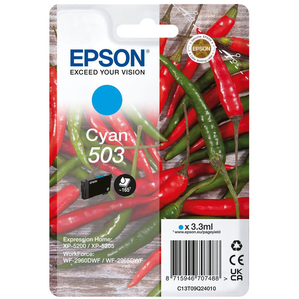 Original Epson Tinte C13T09Q24010 / 503 / C13T09Q24010 cyan für C13T09Q24010